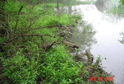 Blockage across Spillways