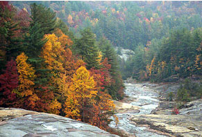 View down Toxaway Gorge